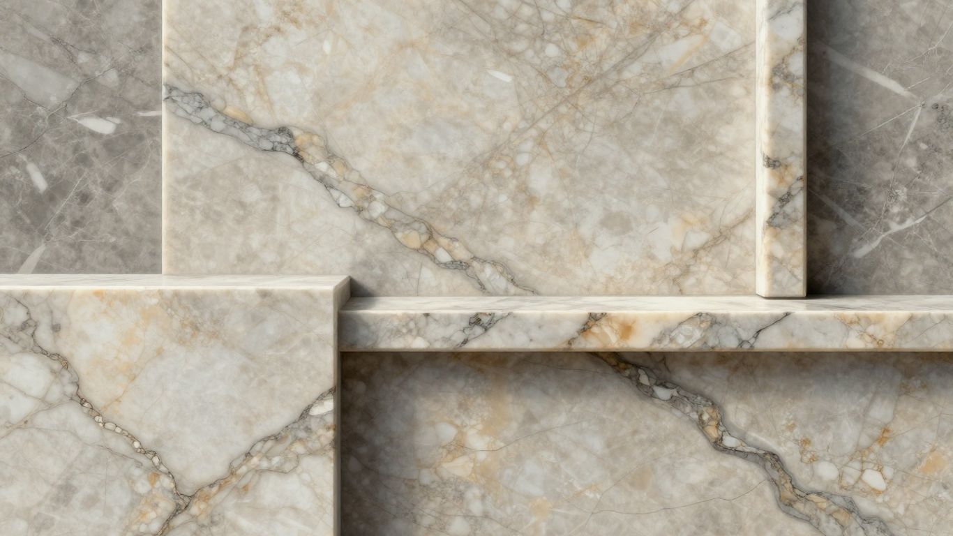 Marble and travertine stone surfaces sketch