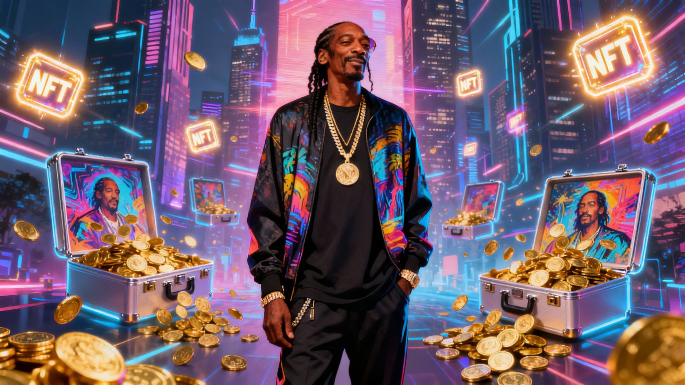 Snoop Dogg with NFTs and digital coins