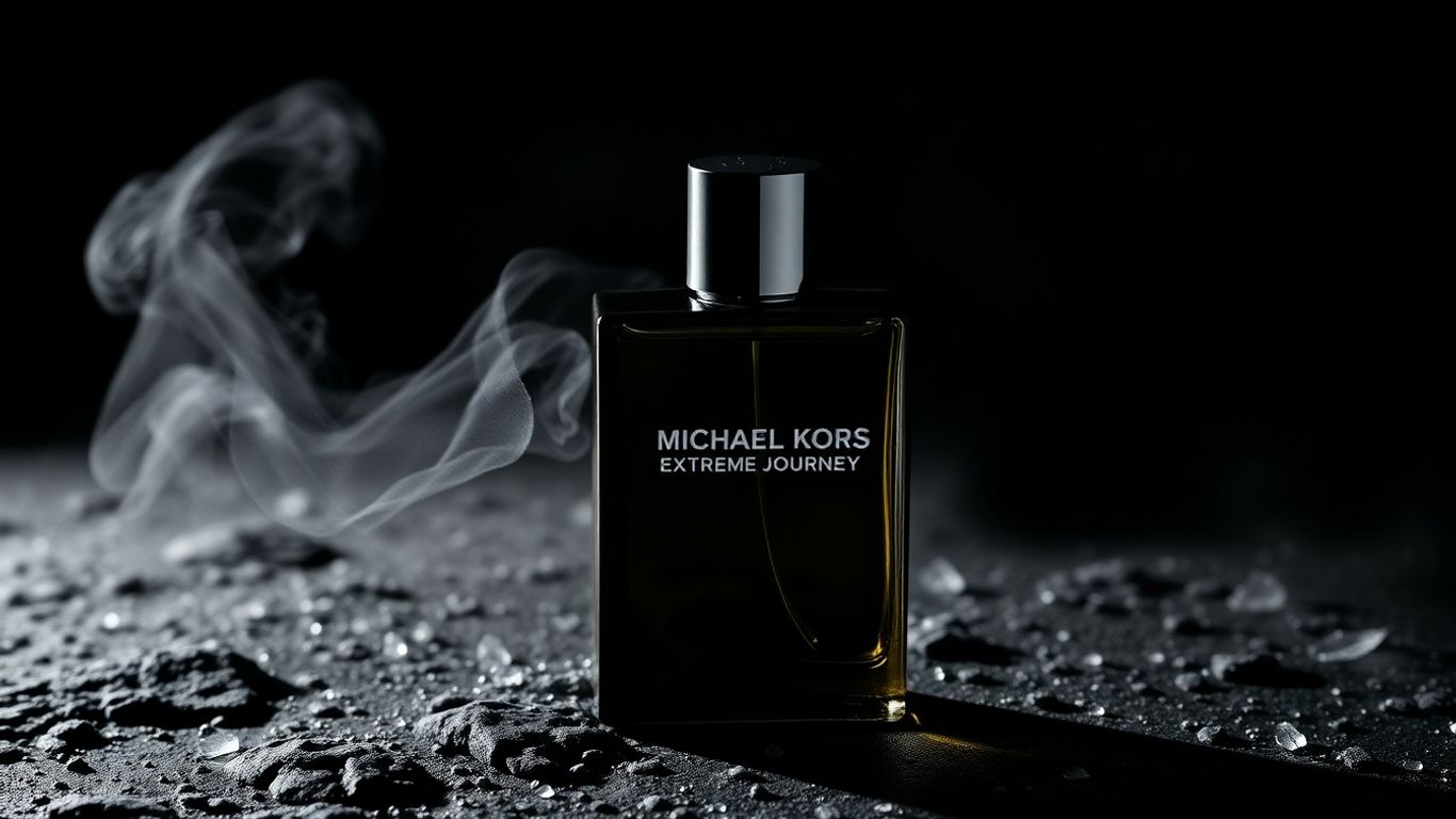 Bottle of Michael Kors Extreme Journey winter perfume