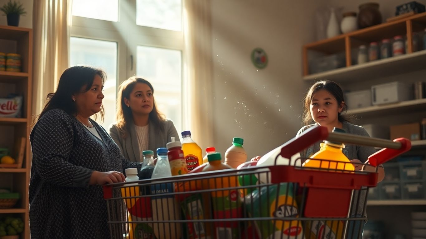 Familie clasa medie îngrijorată de prețuri