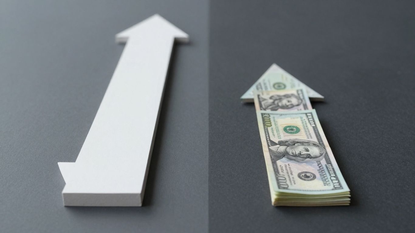 Two distinct financial paths, one secure, one riskier.