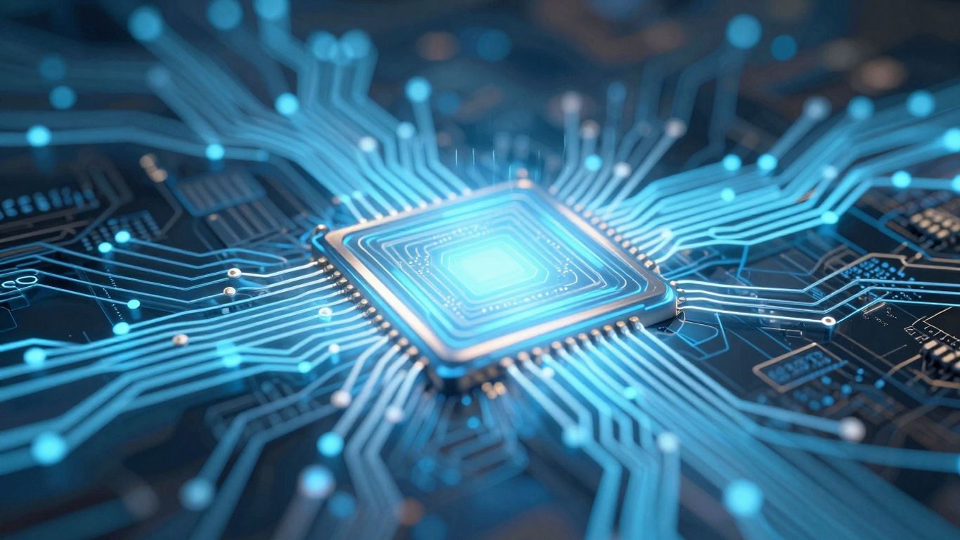 Modern technology circuits and digital patterns