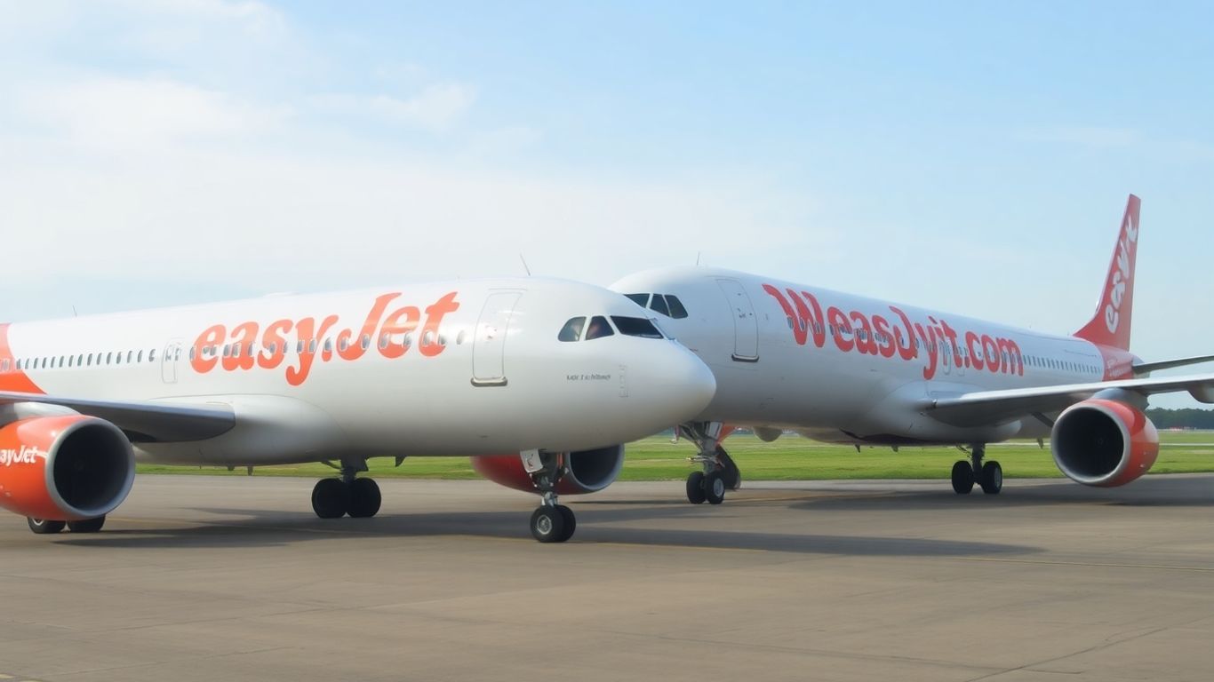 Deux avions EasyJet sur un tarmac