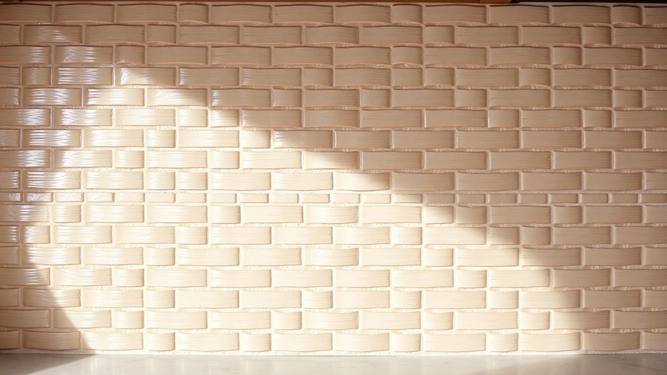Basketweave tile kitchen backsplash detail