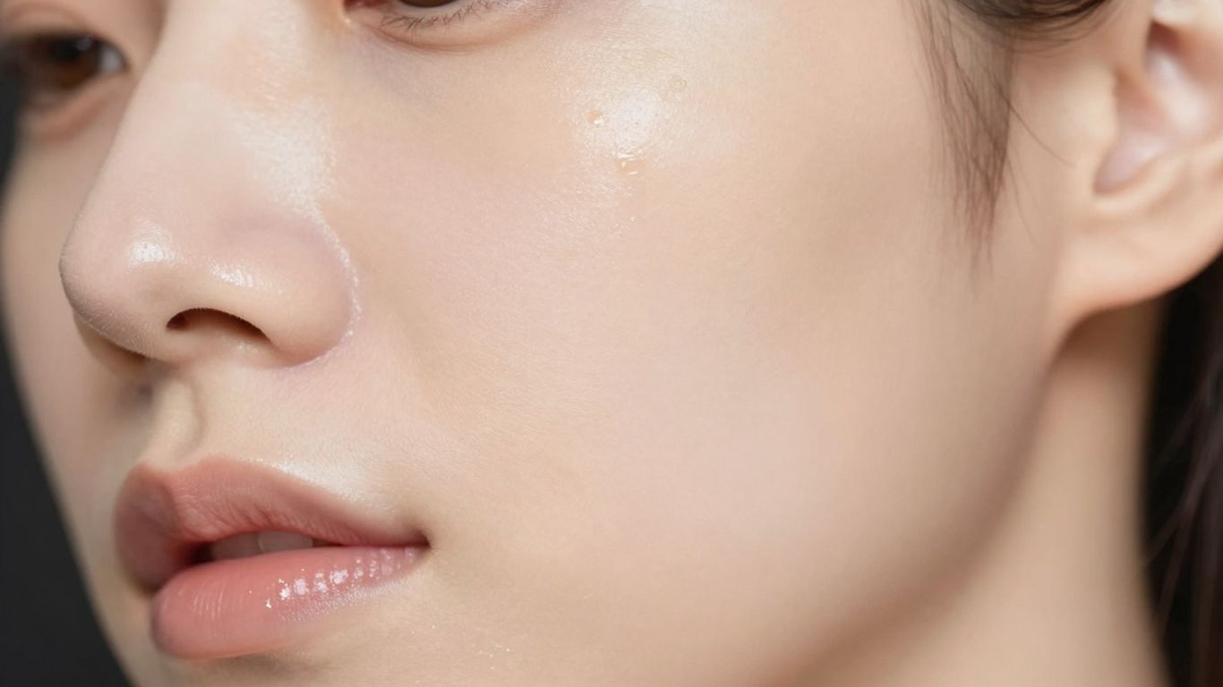 Radiant skin after glutathione injections.