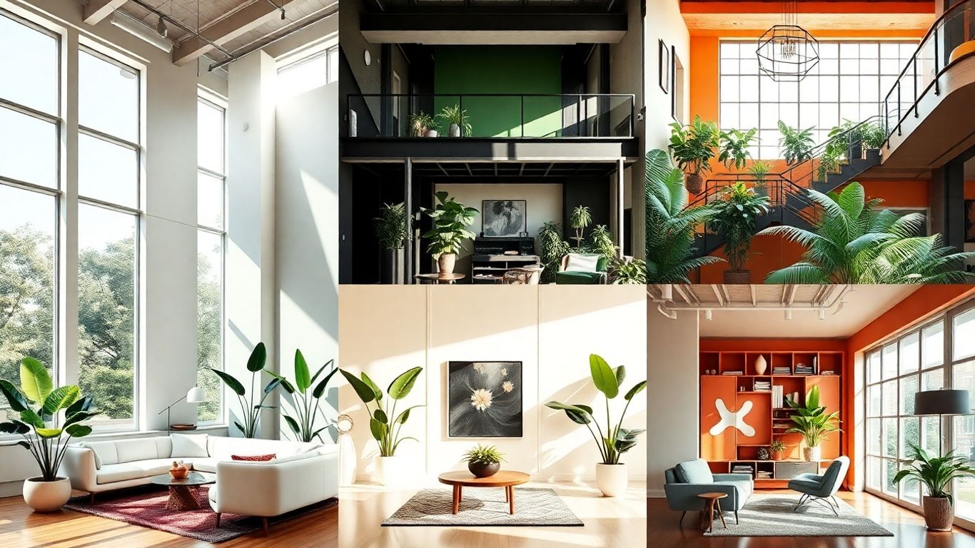 Modern interior design spaces in Canada.