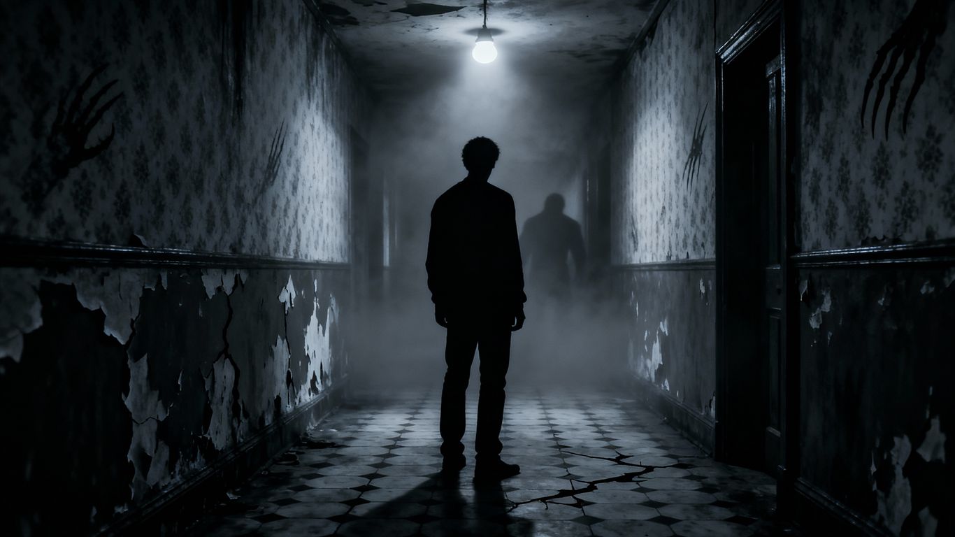 Horror genre design: fear in a single image.