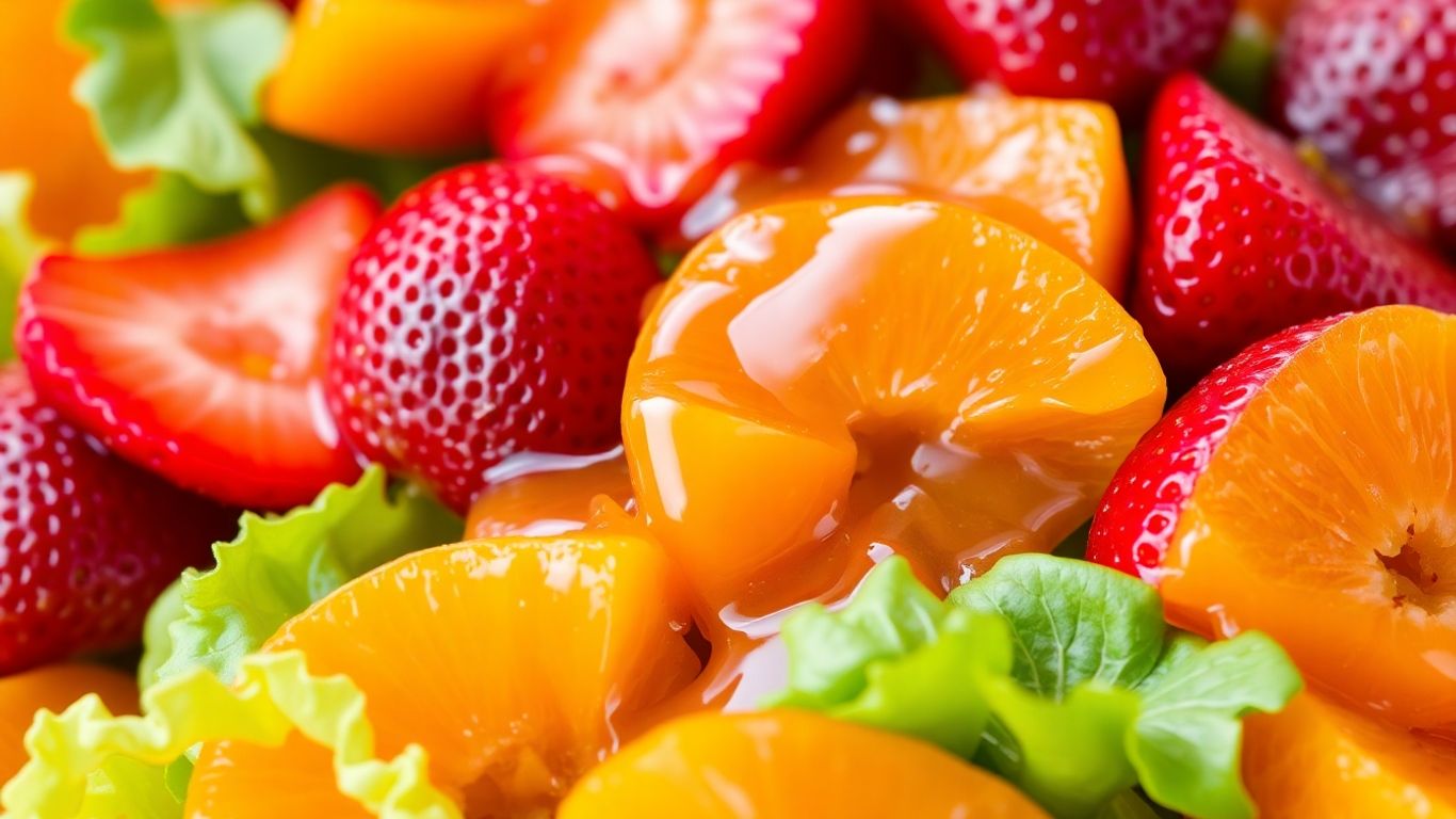 Strawberry mandarin orange salad with vinaigrette