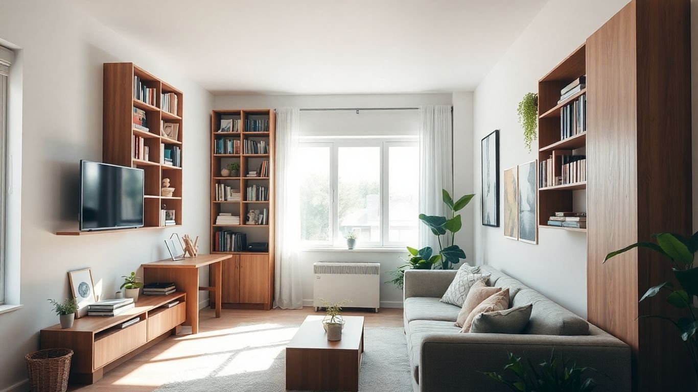 Mobilier inteligent pentru apartamente mici.