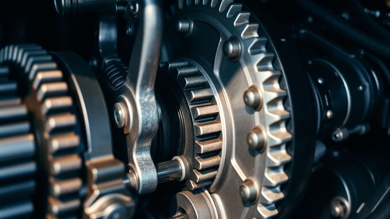 Mazda gearbox and transmission components close-up.