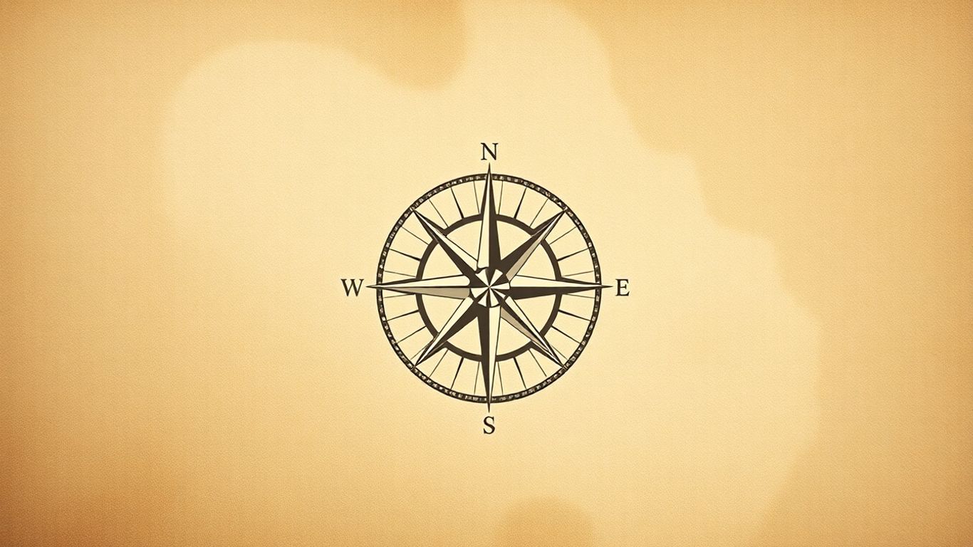 Compass over Australian coastline, symbolizing change.