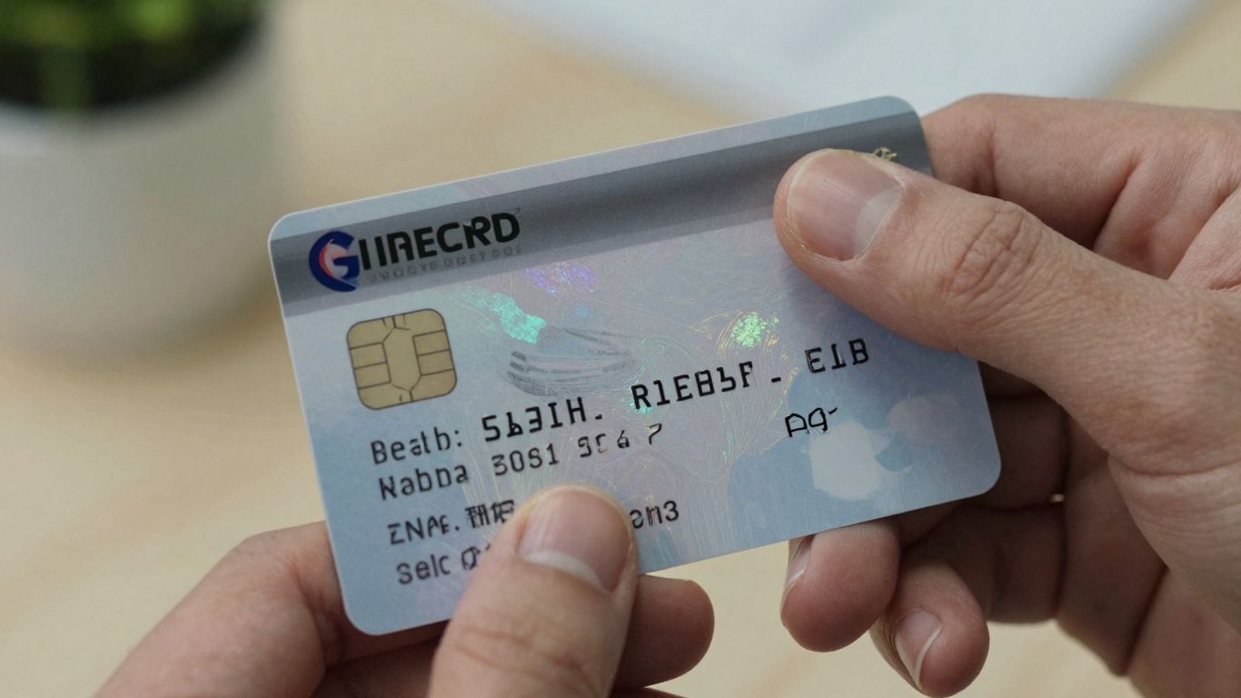 Card de sănătate în mână