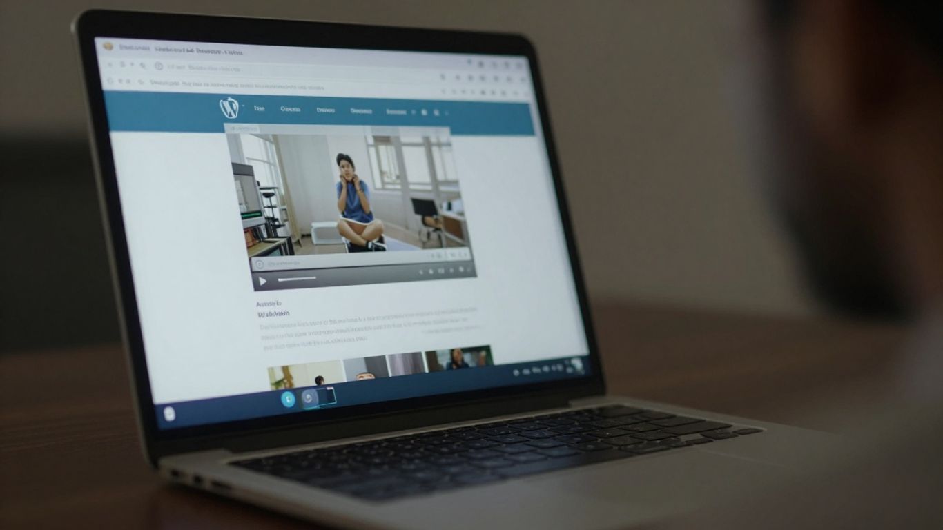 Interface de lecteur vidéo sur un écran d'ordinateur