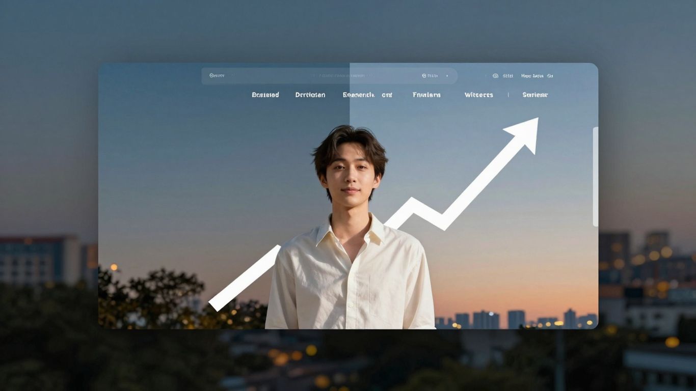 Website conversion rate improvement concept.