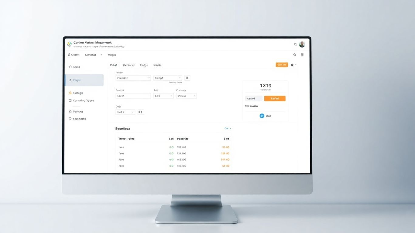 Modern CMS dashboard interface for Strapi