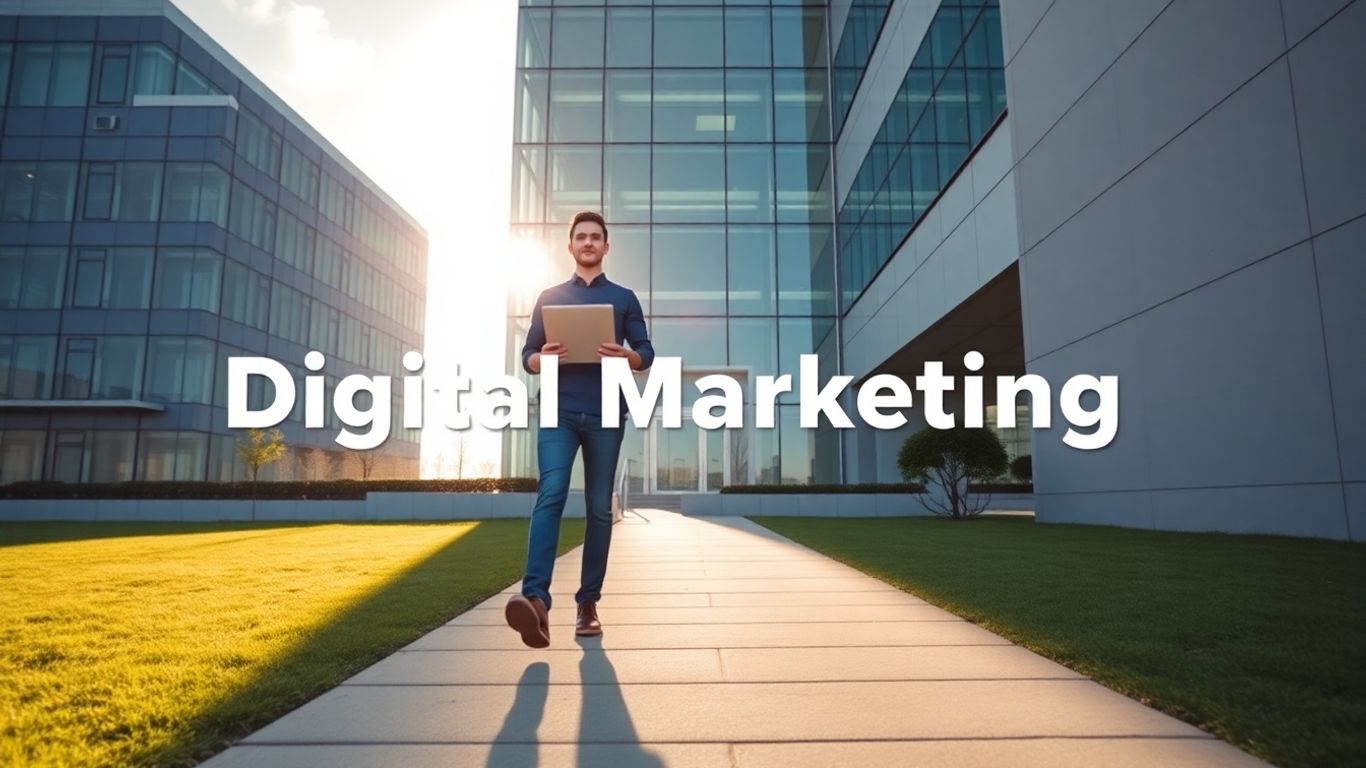 Young professional starting a digital marketing career.