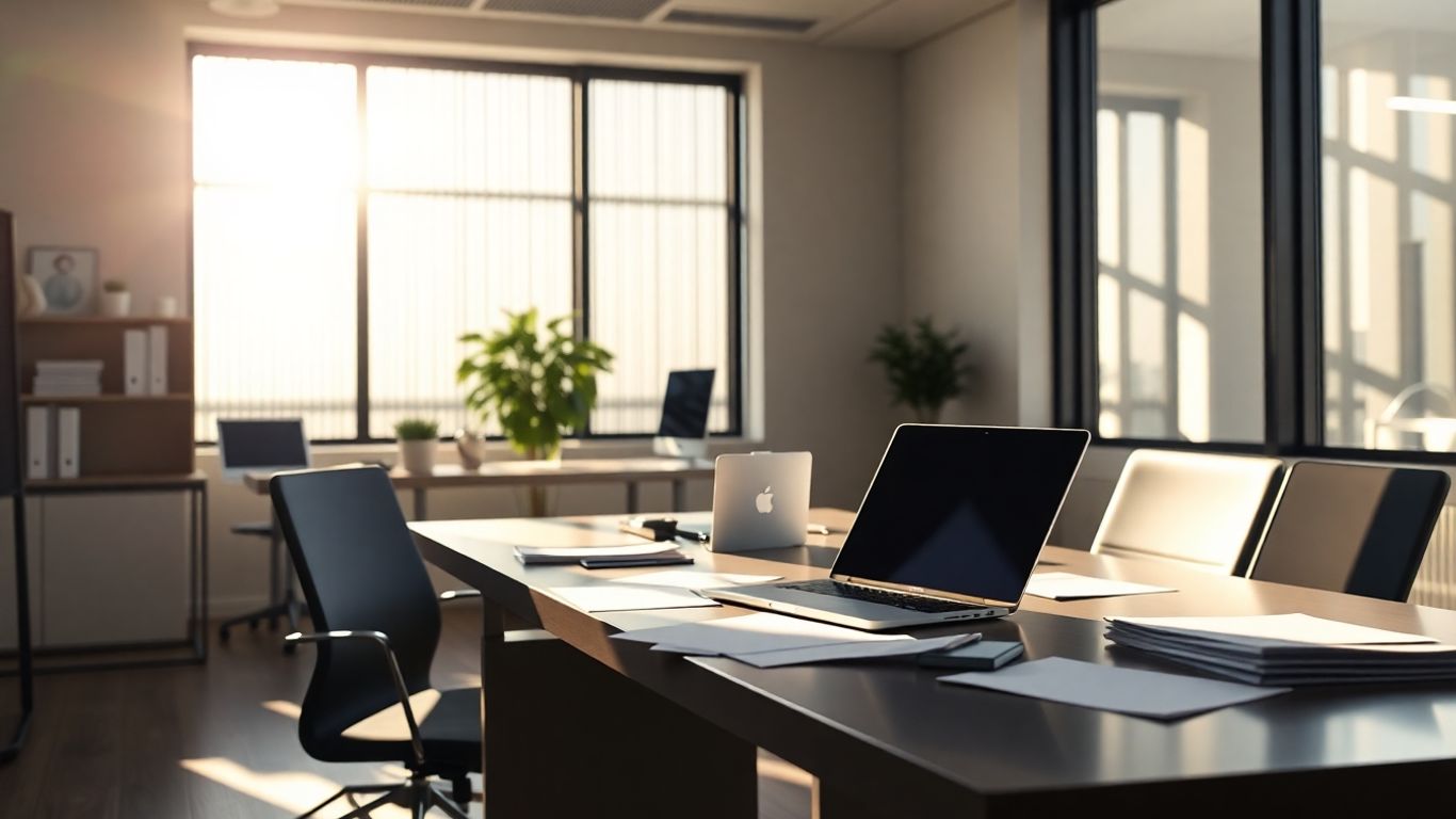 Empresários celebrando sucesso com aperto de mãos.