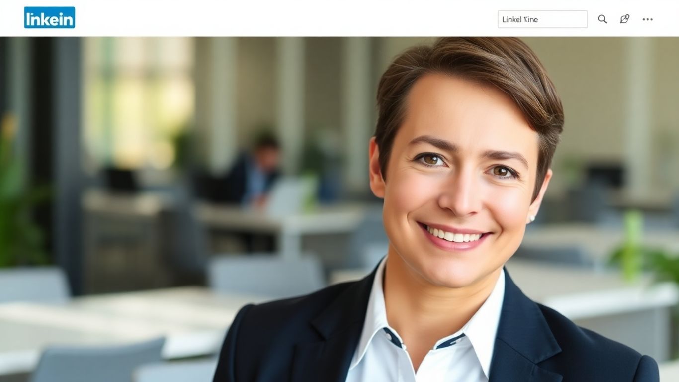 Professional LinkedIn profile with a clear headshot.