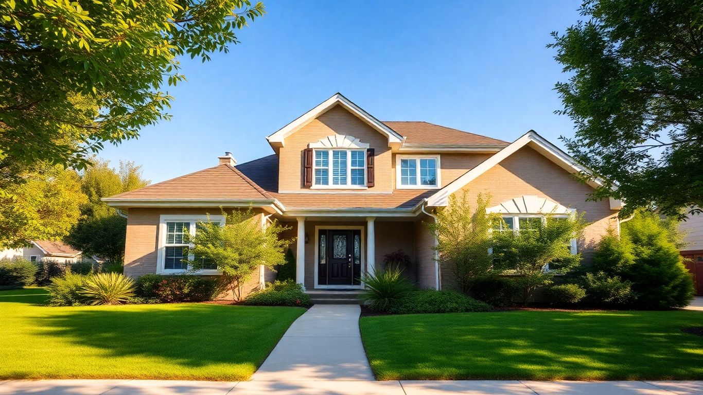 Casa moderna protegida con seguro de hogar.