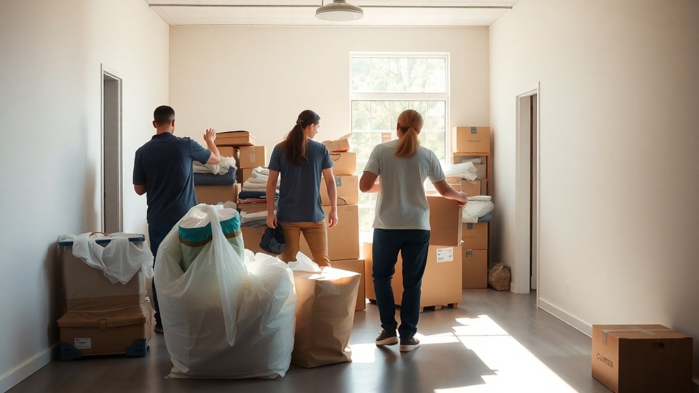 Professional junk removal team clearing clutter from a Minnesota space.