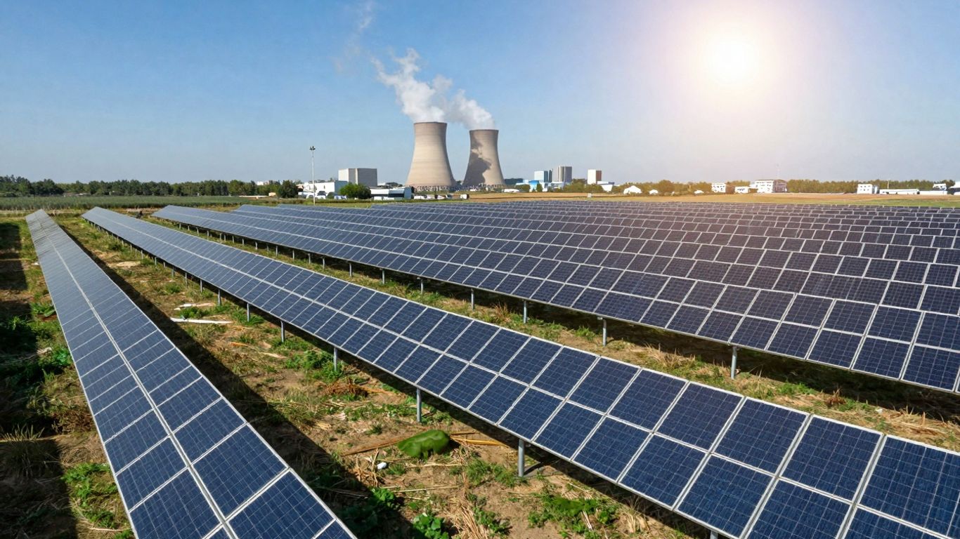 Panneaux solaires dépassant le charbon dans l'UE.