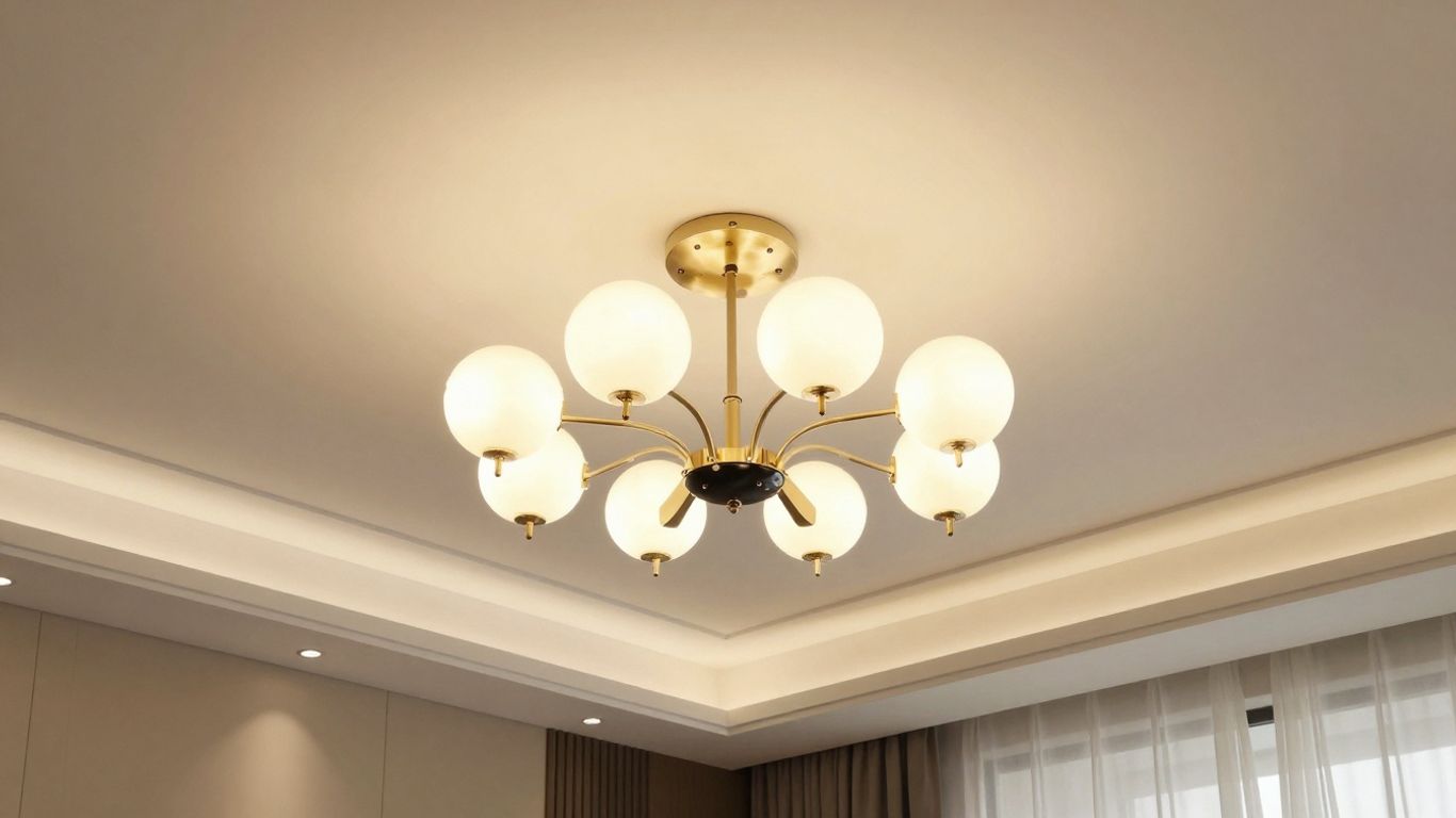 Elegant bedroom ceiling light fixture
