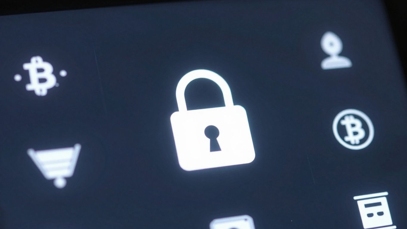 Fidelity crypto wallet with padlock icon.