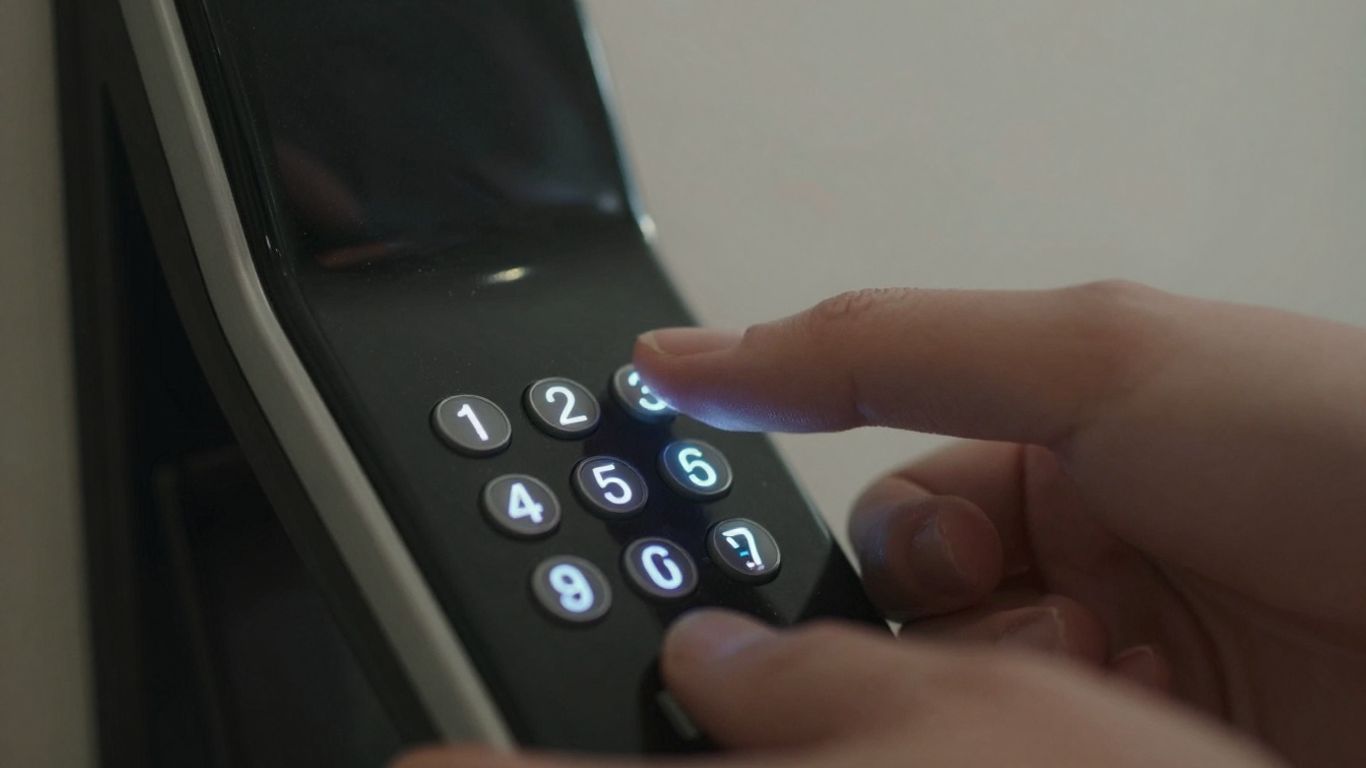 Hand changing code on Schlage lock keypad