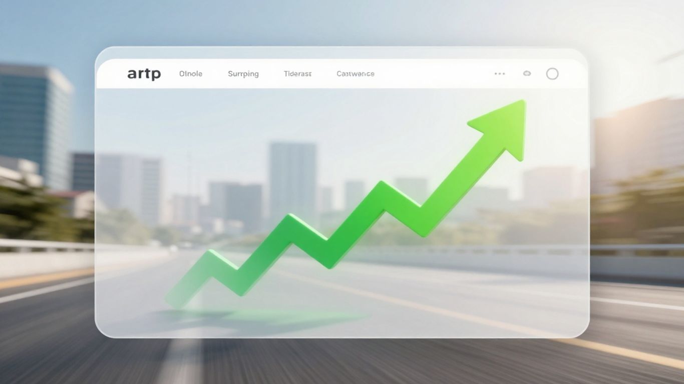 Website speed optimization service growth arrow