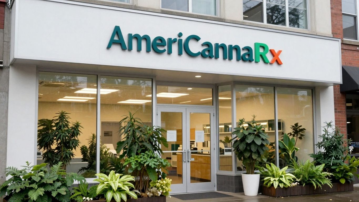 AmeriCannaRx dispensary exterior in Portland, Oregon.