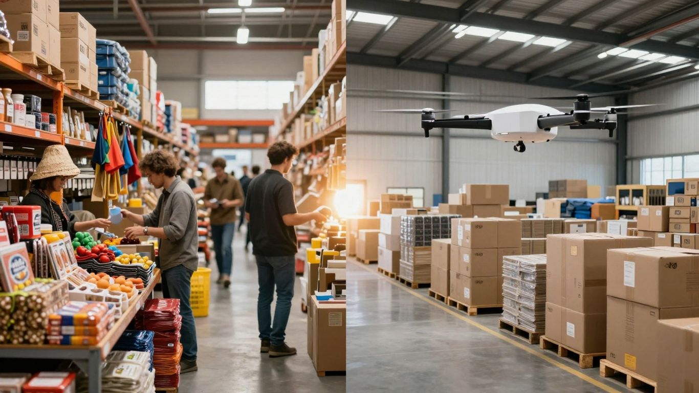 Alibaba marketplace transitions to Amazon warehouse fulfillment.