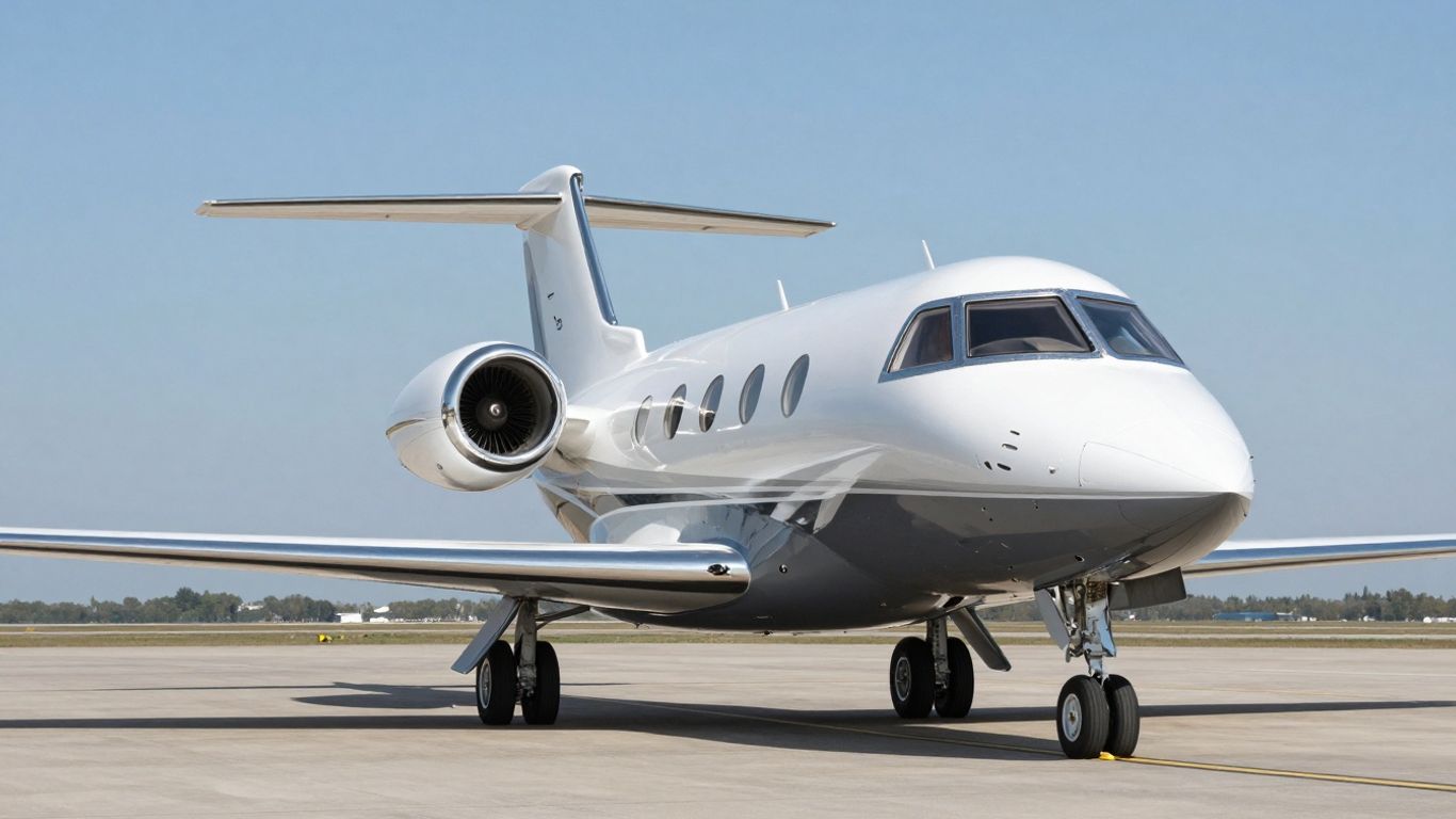 Flexjet private jet on tarmac