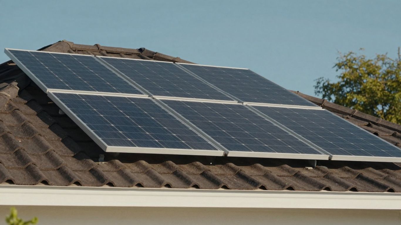 Residential Rooftop Solar Panels Installed On A Shingle Roof, Illustrating Home Solar Financing Options Related To Solar Loan Rates California.