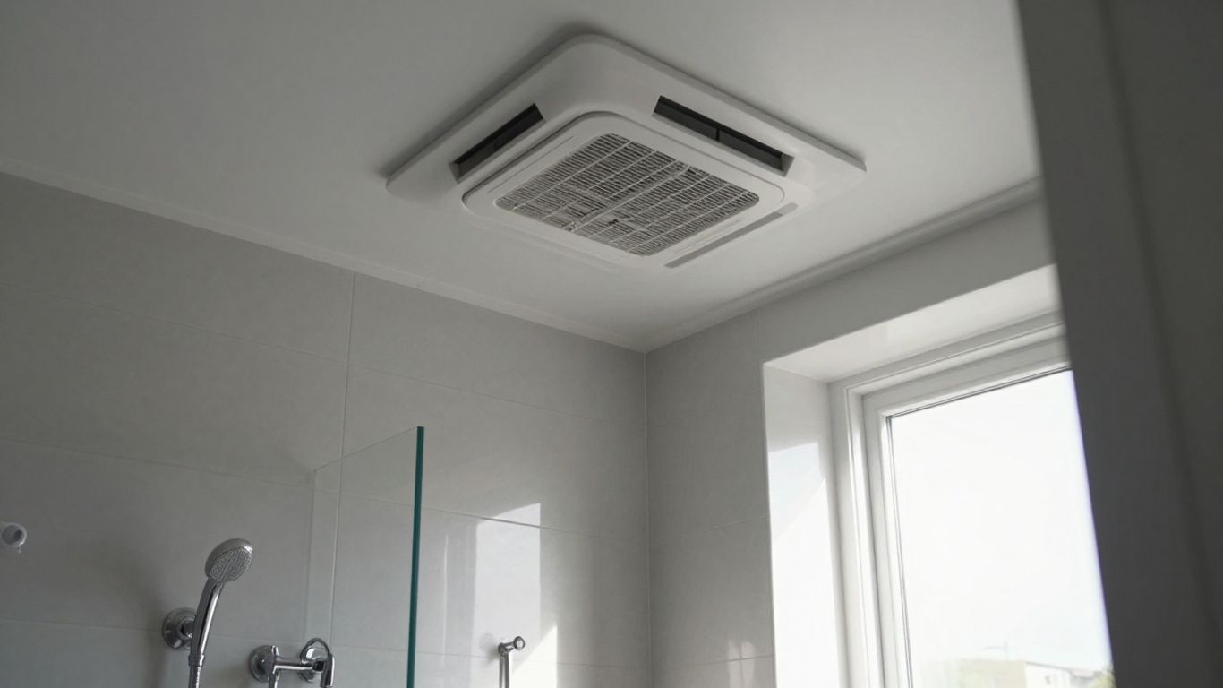 VMC dans une salle de bain moderne.