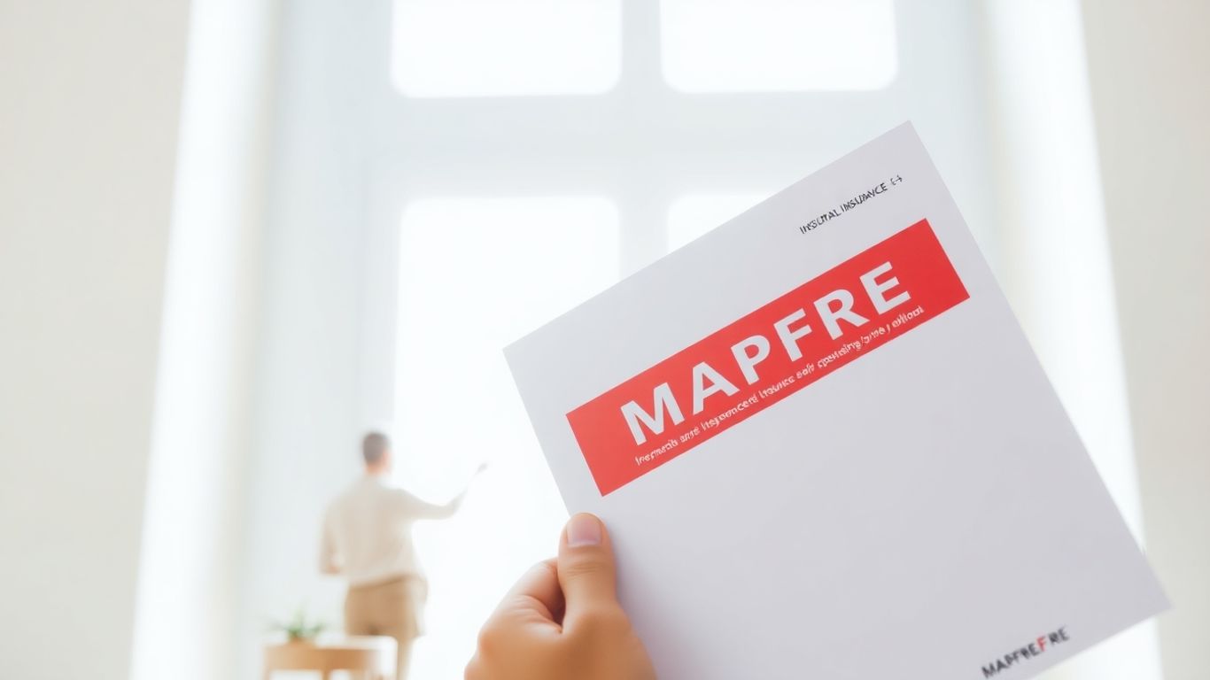 Persona cancelando póliza de seguro MAPFRE.