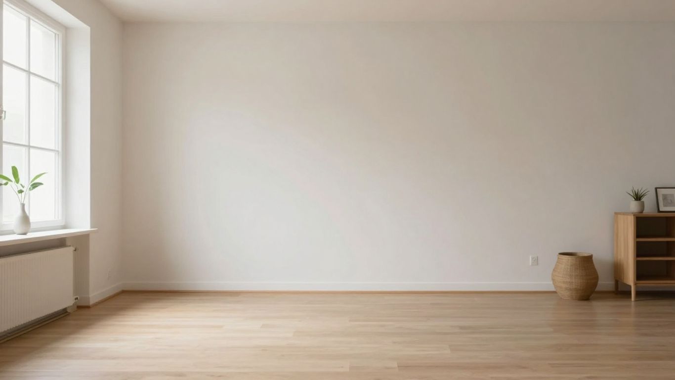 Spațiu de locuit minimalist, curat și funcțional.