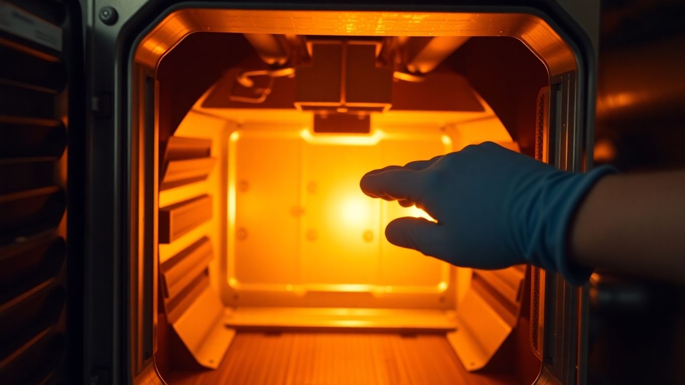 Professional furnace tune-up in progress.