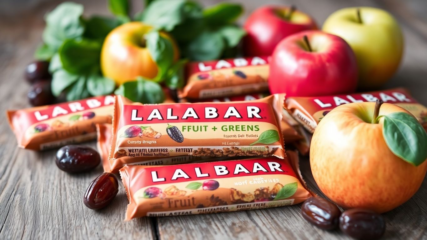 Larabar Fruit + Greens bars with apples and spinach