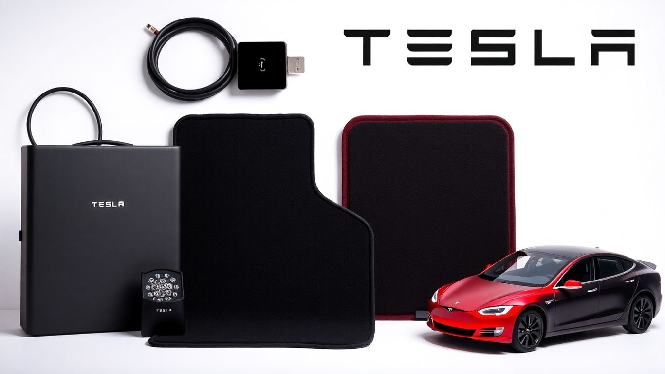 Tesla accessories gift ideas for owners.