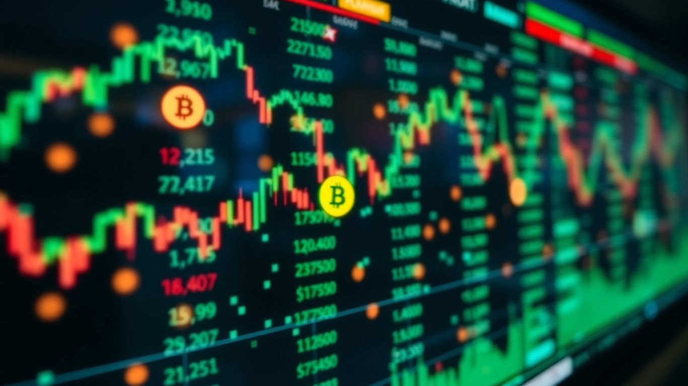 Cryptocurrency exchange trading volume visualization