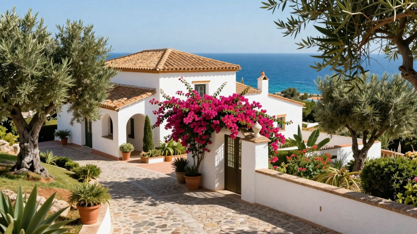 Malaga villa overlooking the Mediterranean Sea.