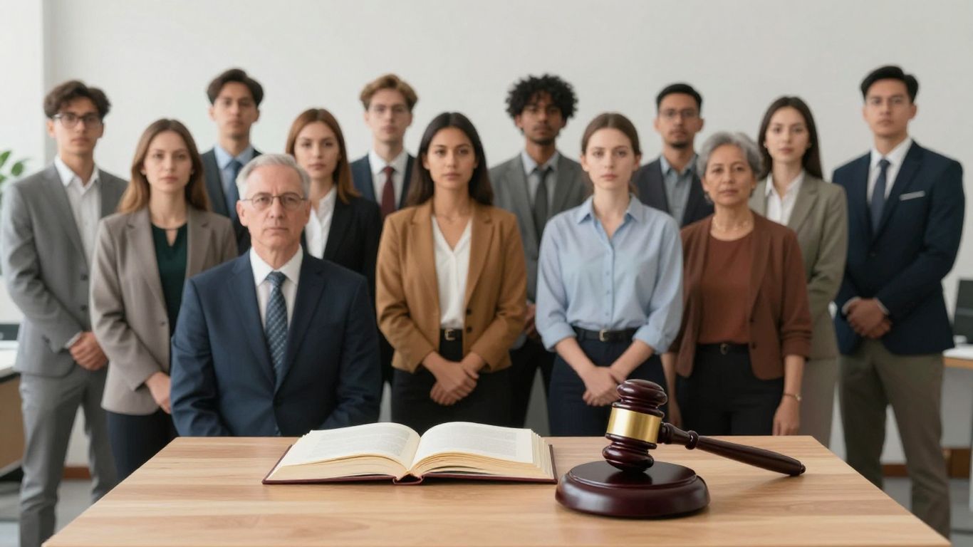 People united in a legal context.