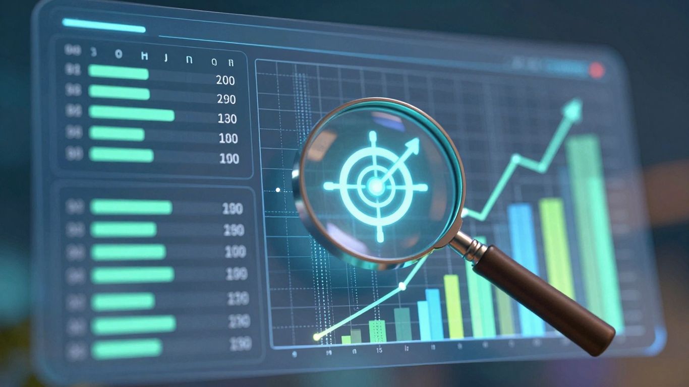 Digital marketing strategy success metrics dashboard.