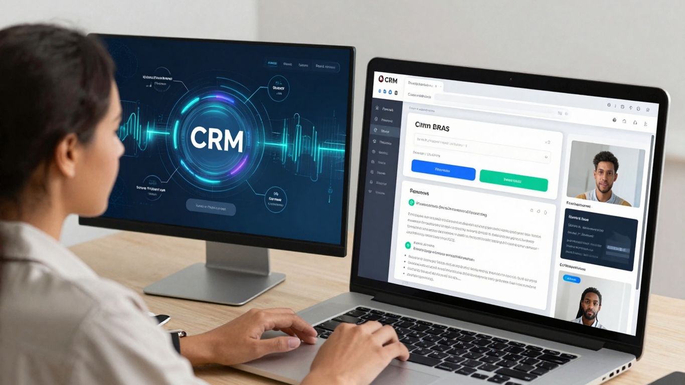 Pipedrive and Salesforce CRM comparison with AI elements