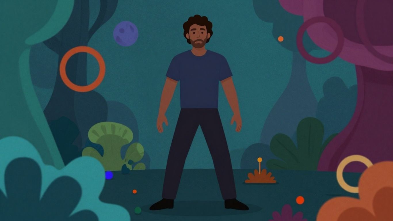 Illustrative game-like scene from 'The Games Maker' film.