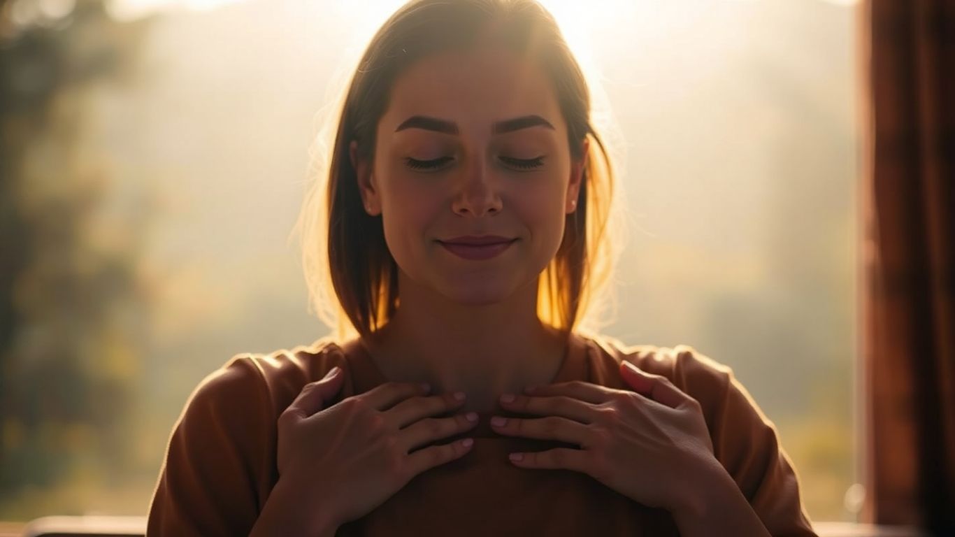 Person finding peace and motivation for chronic pain.