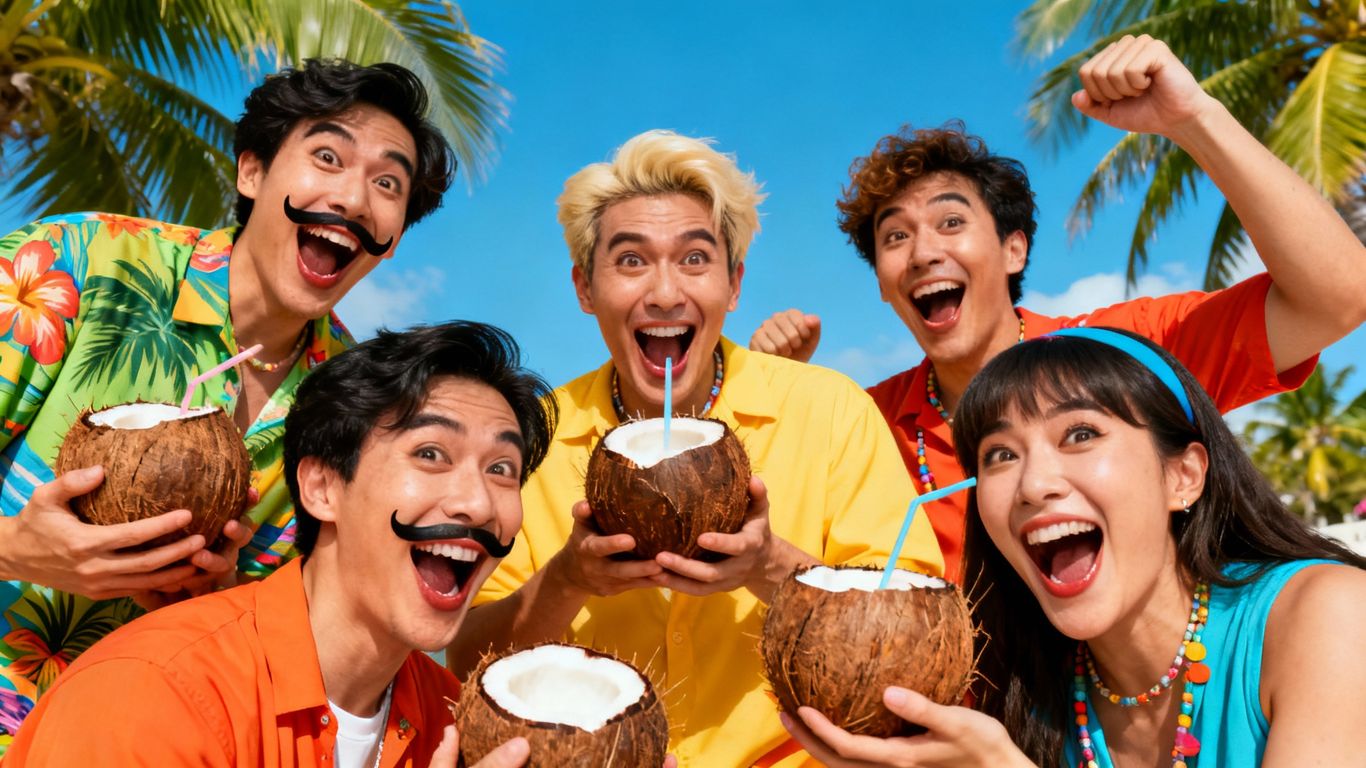 Humorous scene from The Your Coconuts Parody.