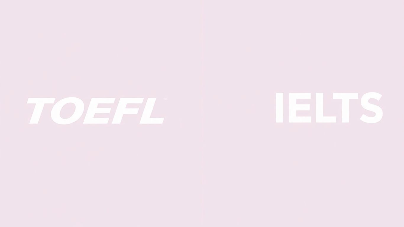 TOEFL and IELTS logos side-by-side comparison