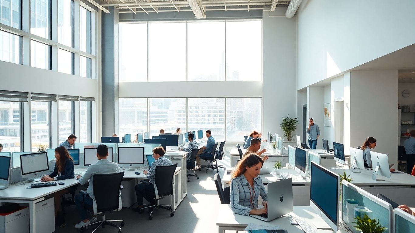 Moderne Bürooptimierung für mehr Produktivität und Effizienz.