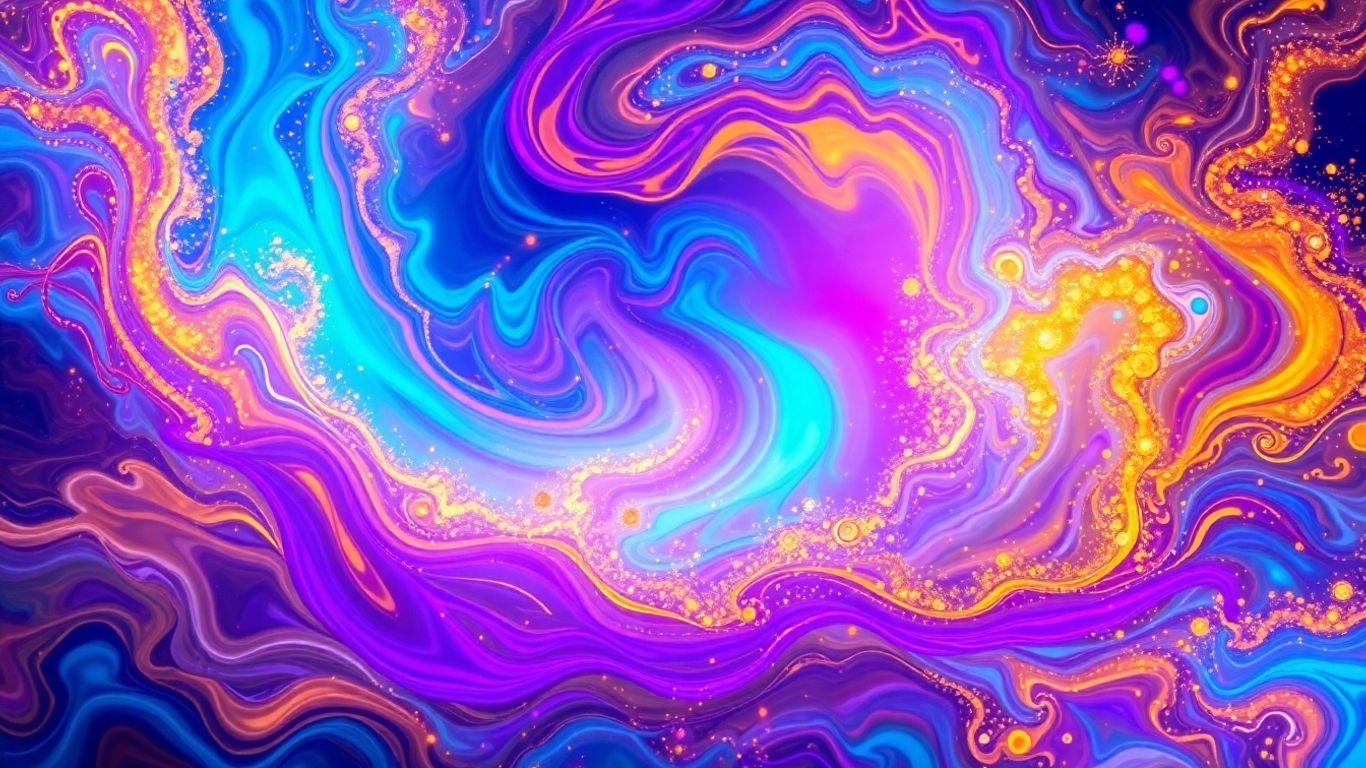 Abstract colorful digital art